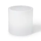 Světlý zahradní konferenční stolek z bílého polyetylenu Vyrobeno v Itálii - Derti Viadurini