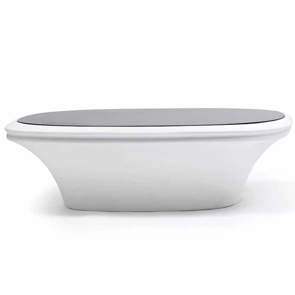 Moderní zahradní stůl Ufo 100x100 cm od firmy Vondom, z polyethylenu Viadurini