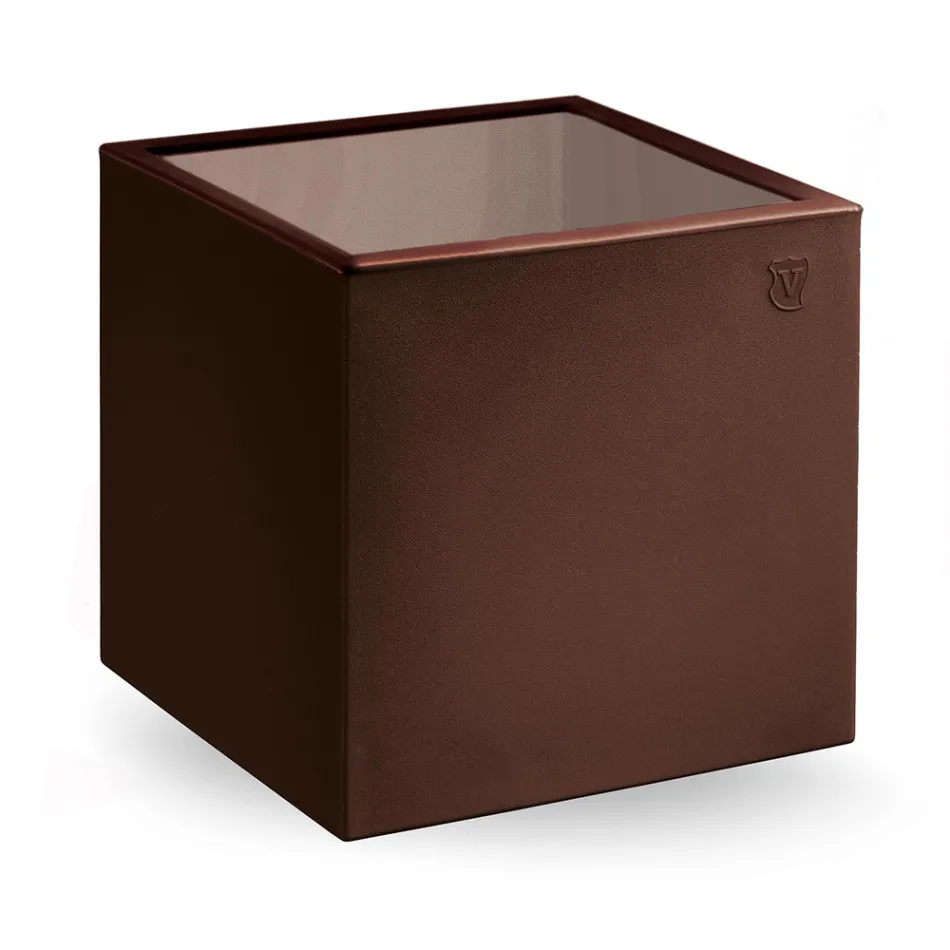 Square Garden konferenční stolek z barevného polyetylenu Made in Italy - Noemi Viadurini