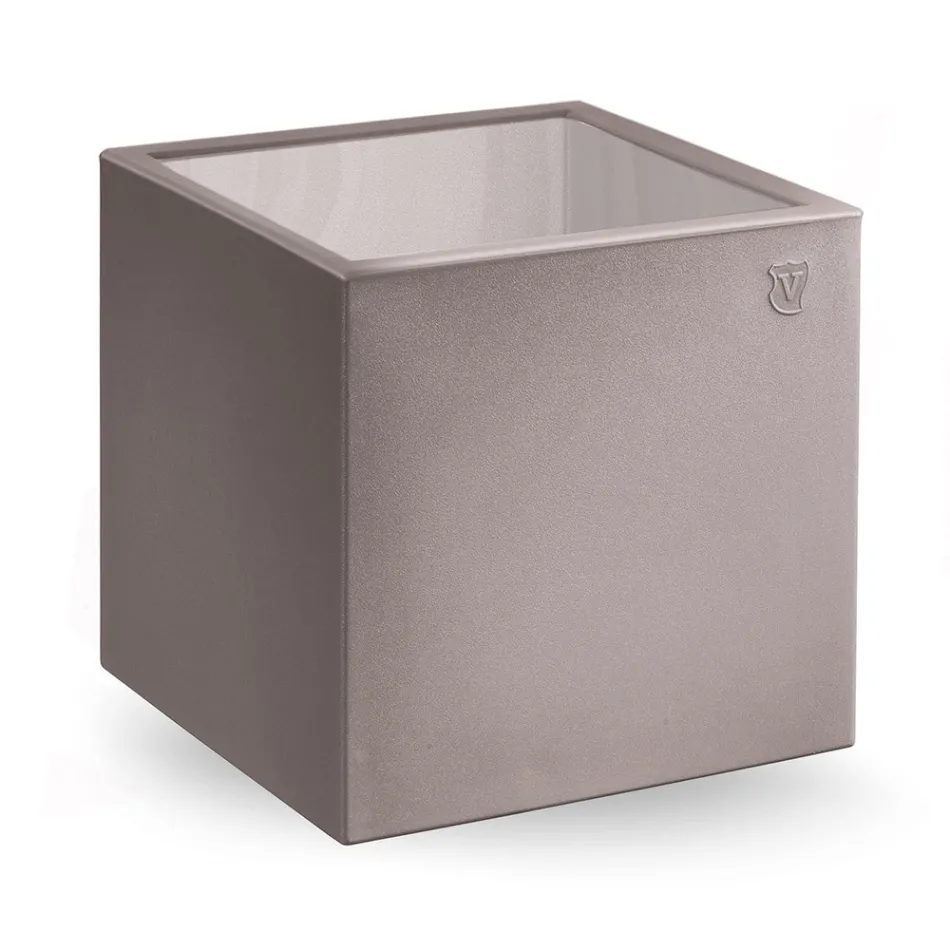 Square Garden konferenční stolek z barevného polyetylenu Made in Italy - Noemi Viadurini