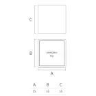 Square Garden konferenční stolek z barevného polyetylenu Made in Italy - Noemi Viadurini