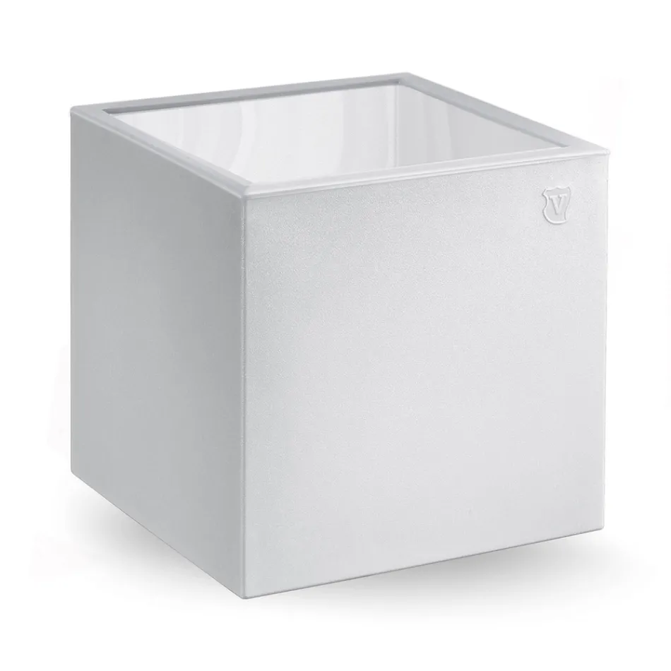 Square Garden konferenční stolek z barevného polyetylenu Made in Italy - Noemi Viadurini