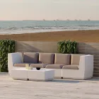 Konferenční stolek Square Garden z polyetylenu vyrobený v Itálii - Macao Viadurini