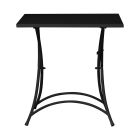 Skládací konferenční stolek Square Garden z antracitově šedé litiny - Zoubiba Viadurini