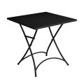 Skládací konferenční stolek Square Garden z antracitově šedé litiny - Zoubiba