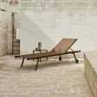 Kulatý zahradní konferenční stolek z lakovaného hliníku - Bahia od Varaschin Viadurini