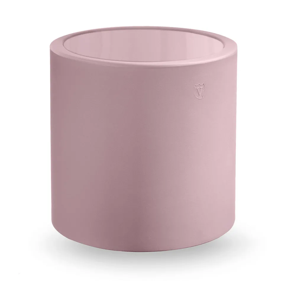 Kulatý zahradní konferenční stolek z barevného polyetylenu Made in Italy - Noemi Viadurini