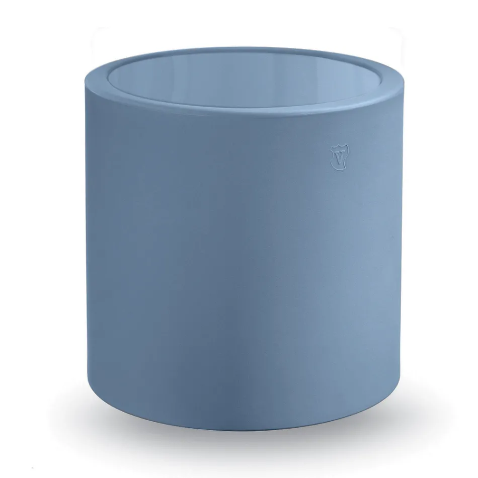 Kulatý zahradní konferenční stolek z barevného polyetylenu Made in Italy - Noemi Viadurini