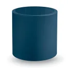 Kulatý zahradní konferenční stolek z barevného polyetylenu Made in Italy - Noemi Viadurini