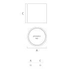 Kulatý zahradní konferenční stolek z barevného polyetylenu Made in Italy - Noemi Viadurini