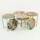 Vnitřní nebo venkovní konferenční stolek s kovovou konstrukcí vyrobený v Itálii - Carim Viadurini