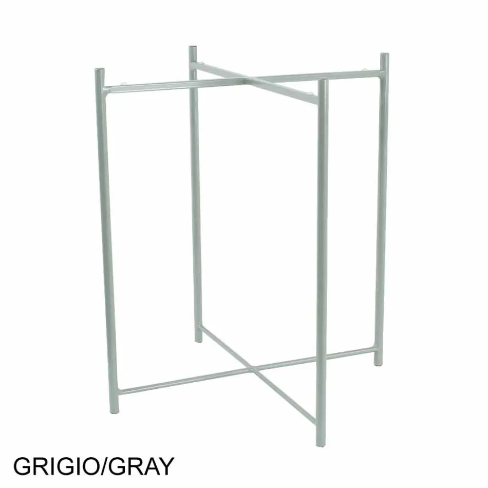 Vnitřní nebo venkovní konferenční stolek s kovovou konstrukcí vyrobený v Itálii - Carim Viadurini