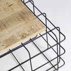 Mango dřevo a ocel konferenční stolek Průmyslový design - Carioca Viadurini