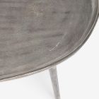 Konferenční stolek pokovený a starožitný hliníkový design Homemotion - Smemo Viadurini
