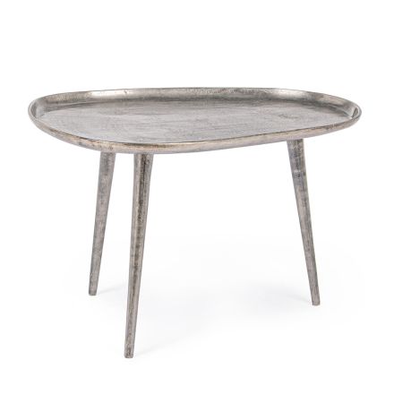 Konferenční stolek pokovený a starožitný hliníkový design Homemotion - Smemo Viadurini
