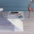Zeta moderní design bílý konferenční stolek vyrobený v Itálii Viadurini