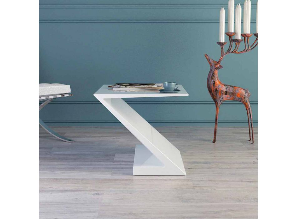 Zeta moderní design bílý konferenční stolek vyrobený v Itálii Viadurini