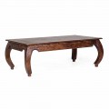 Klasický konferenční stolek z masivního akáciového dřeva Homemotion - Zucco