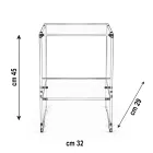 Konferenční stolek s 1 policí z průhledného plexiskla Made in Italy - Mulan Viadurini