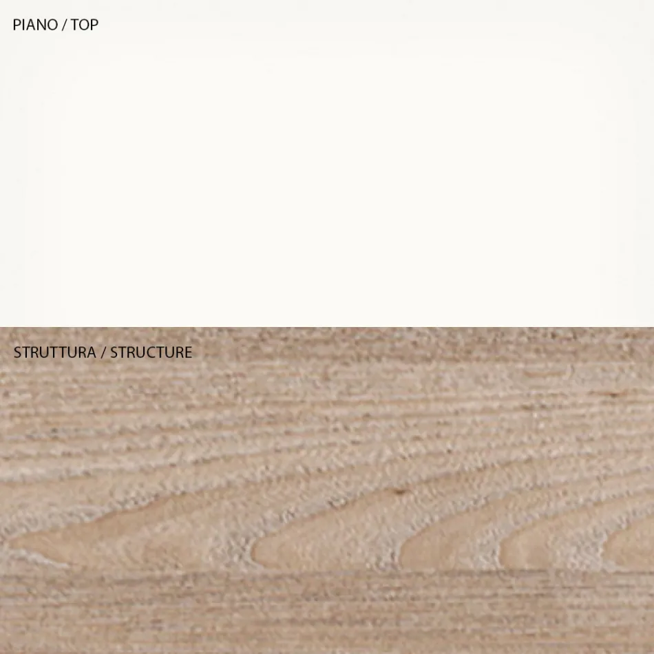 Konferenční stolek s ekologickým dřevěným kontejnerem - Cripto Viadurini