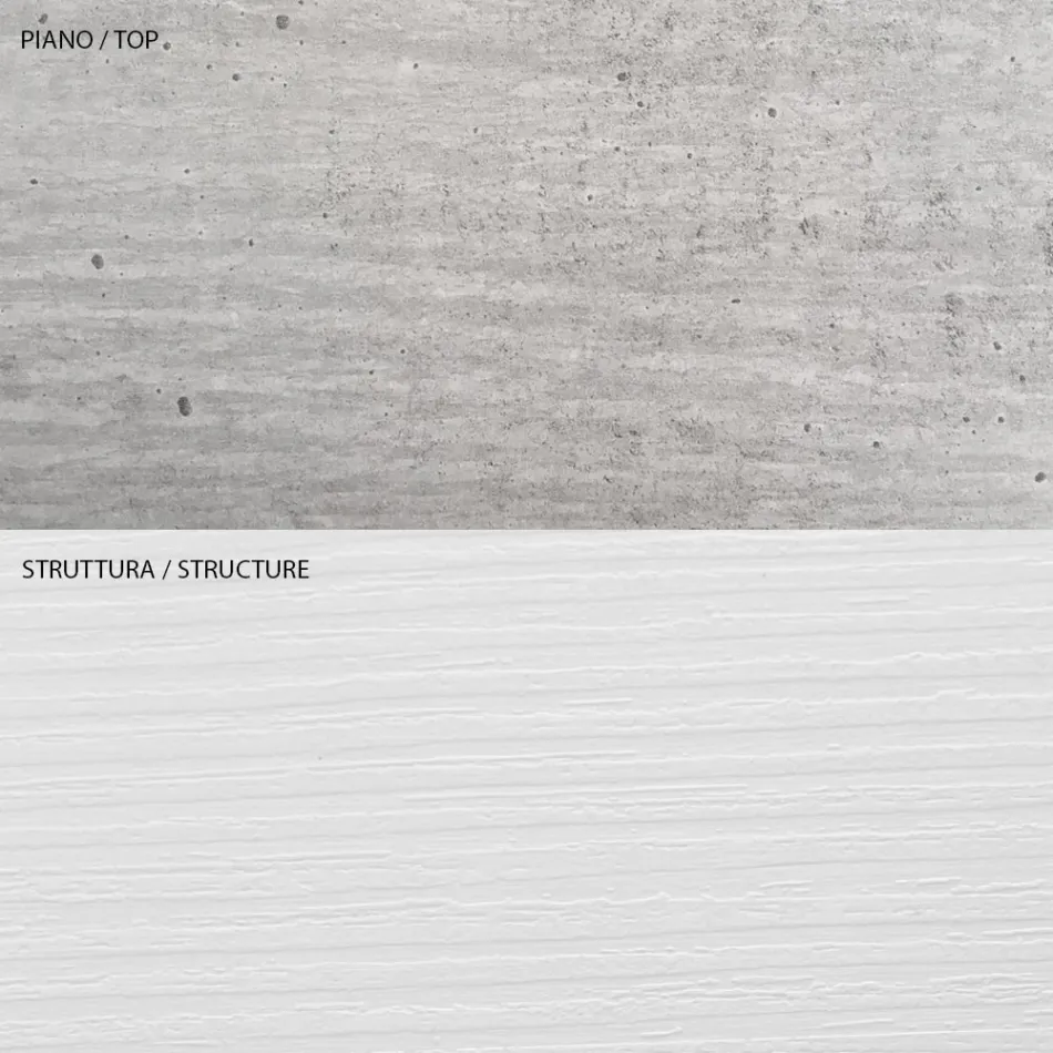 Konferenční stolek s ekologickým dřevěným kontejnerem - Cripto Viadurini