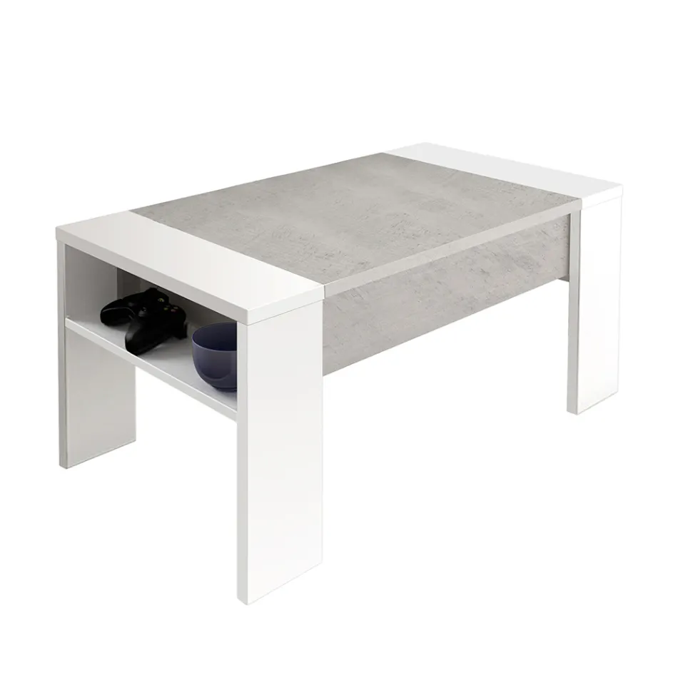 Konferenční stolek s ekologickým dřevěným kontejnerem - Cripto Viadurini