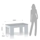 Konferenční stolek s dřevěnou nádobou - Scandio Viadurini