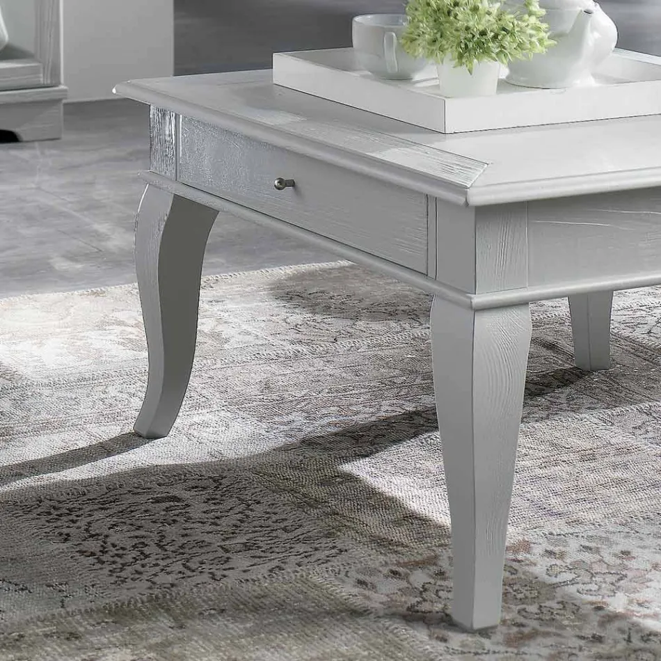 Konferenční stolek s pevnými částmi v Ay - ous a Linden Made in Italy - Era Viadurini