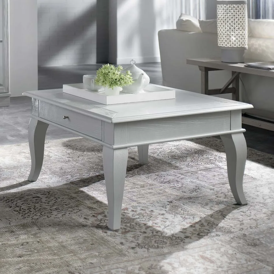 Konferenční stolek s pevnými částmi v Ay - ous a Linden Made in Italy - Era Viadurini