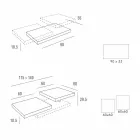 Konferenční stolek s otočnými deskami v HPL Made in Italy, Precious - Paříž Viadurini