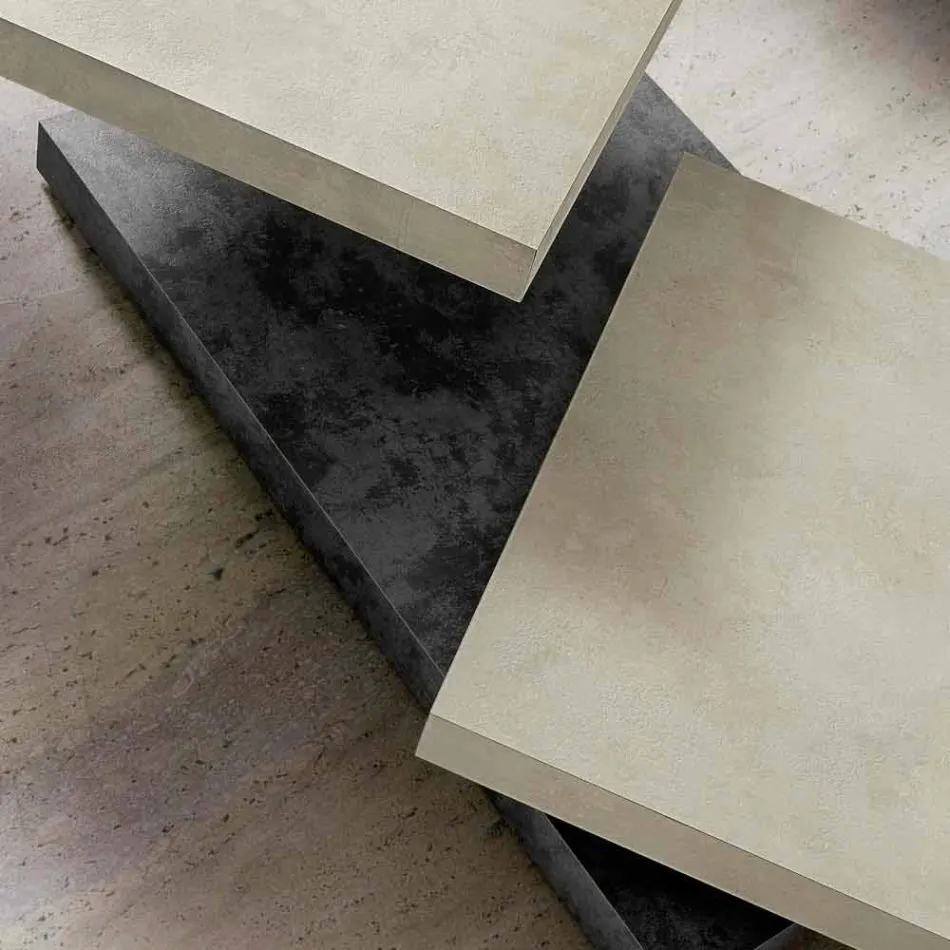 Konferenční stolek s otočnými deskami v HPL Made in Italy, Precious - Paříž Viadurini