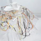 Konferenční stolek s plexiskelnou deskou a podnoží Made in Italy - Brento Viadurini