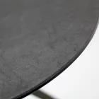 Konferenční stolek s kulatou porcelánovou kameninovou deskou Made in Italy - Siste Viadurini