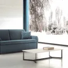 Konferenční stolek s efektem Hpl Top White Marble vyrobený v Itálii - Indio Viadurini