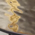 Konferenční stolek se skleněnou deskou a kovovou podnoží Made in Italy - Batulla Viadurini