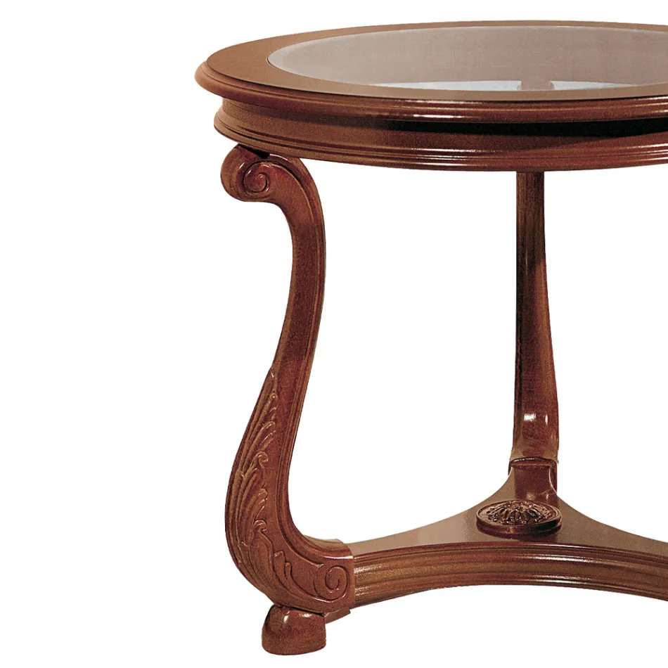 Konferenční stolek se skleněnou deskou Made in Italy - Sedna Viadurini