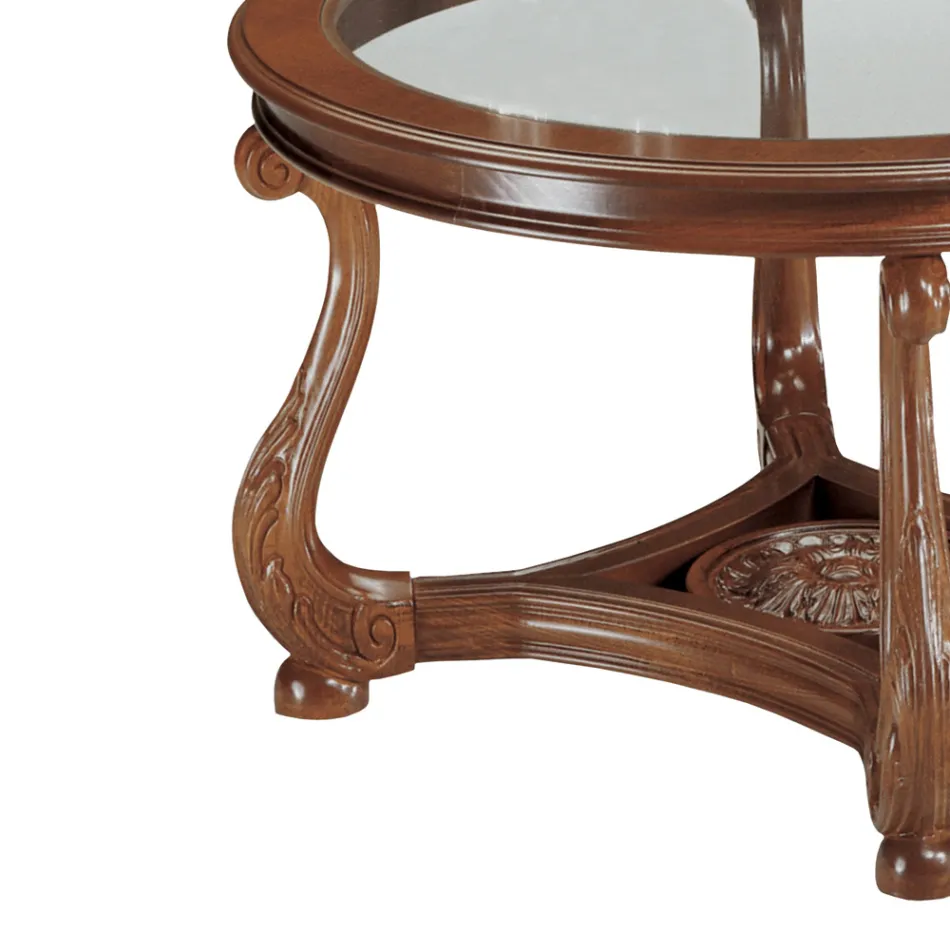 Konferenční stolek se skleněnou deskou Made in Italy - Sedna Viadurini