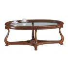 Konferenční stolek se skleněnou deskou Made in Italy - Sedna Viadurini