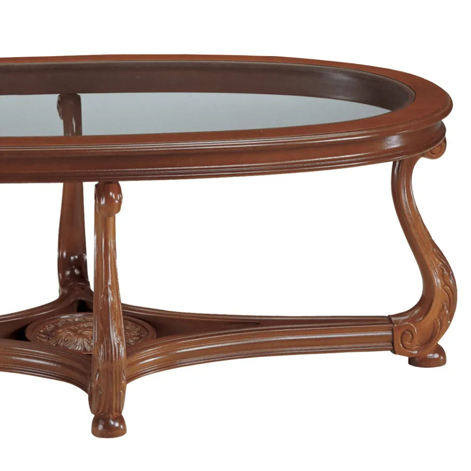 Konferenční stolek se skleněnou deskou Made in Italy - Sedna Viadurini