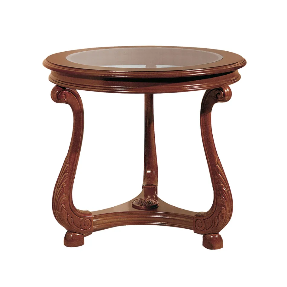 Konferenční stolek se skleněnou deskou Made in Italy - Sedna Viadurini