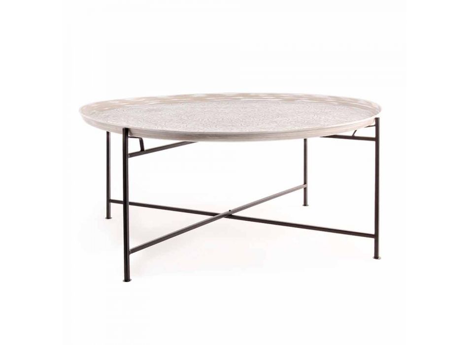 Konferenční stolek Homemotion s kulatou deskou a ocelovou základnou - Tullio Viadurini