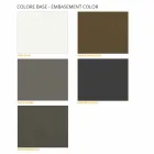 Konferenční stolek s kulatým vrcholem v laminovaném HPL vyrobeném v Itálii - Mina Viadurini