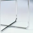 Konferenční stolek s kulatou skleněnou deskou vyrobený v Itálii - Costanza Viadurini