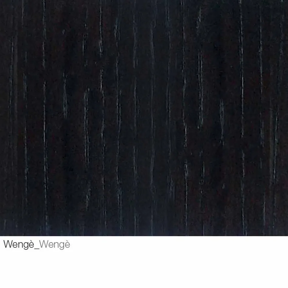 Konferenční stolek s kulatým dřevěným topem vyrobené v Itálii - Montebianco Viadurini