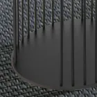 Konferenční stolek s kulatým dřevěným topem vyrobené v Itálii - Montebianco Viadurini