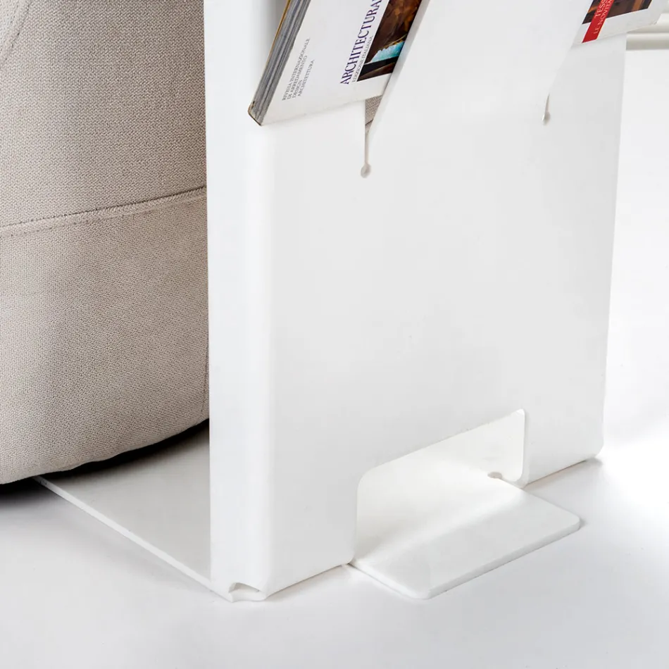 Konferenční stolek s plexisklovým stojanem na časopisy Made in Italy - Belle Viadurini
