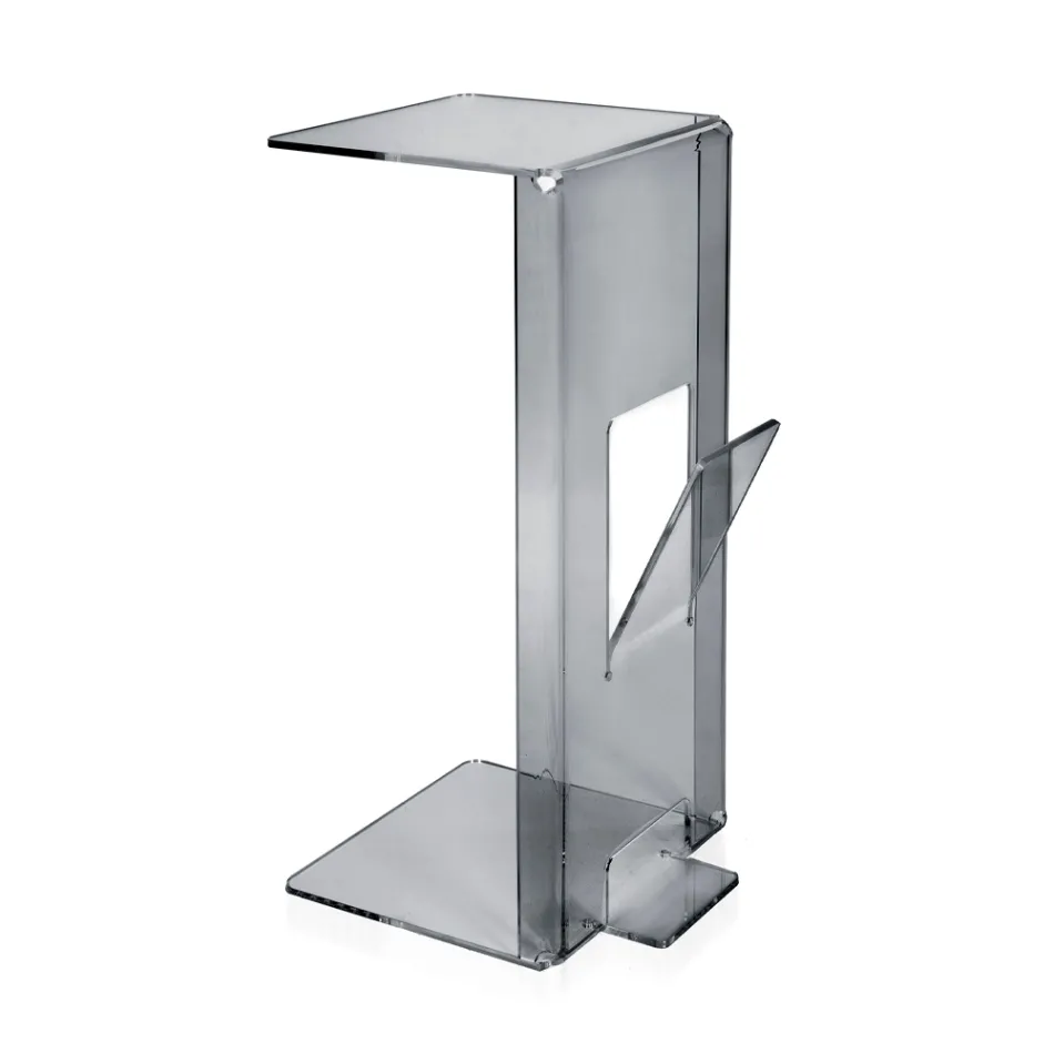 Konferenční stolek s plexisklovým stojanem na časopisy Made in Italy - Belle Viadurini