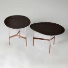 Designový konferenční stolek s dřevěnou deskou vyrobenou v Itálii - Cinci Viadurini