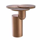 Designový konferenční stolek z oceli z leštěné mosazi - Olbia Viadurini