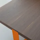Luxusní konferenční stolek v barevném kovu a dřevěné desce - Anacleto Viadurini
